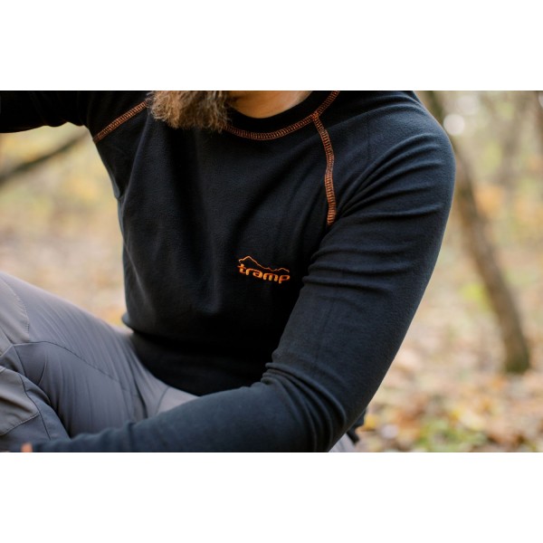 Термобілизна флісова Tramp Microfleece, комплект, чорний, 2XL