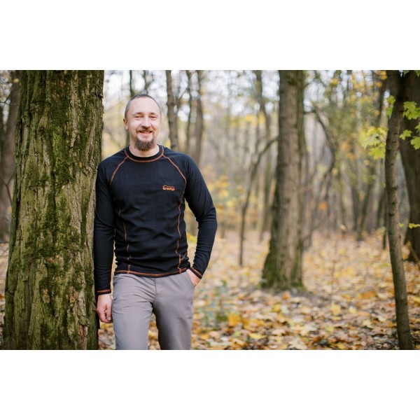 Термобілизна флісова Tramp Microfleece, комплект, чорний, 2XL