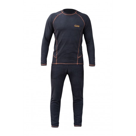 Термобілизна флісова Tramp Microfleece, комплект, чорний, L