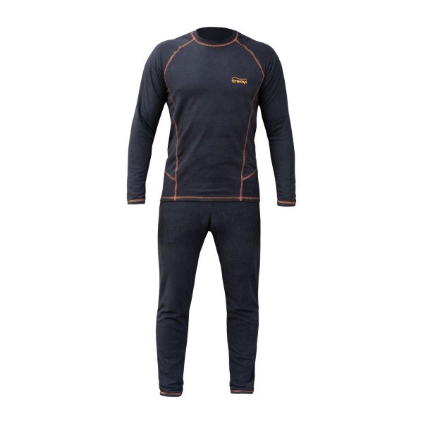 Термобілизна флісова Tramp Microfleece, комплект, чорний, L