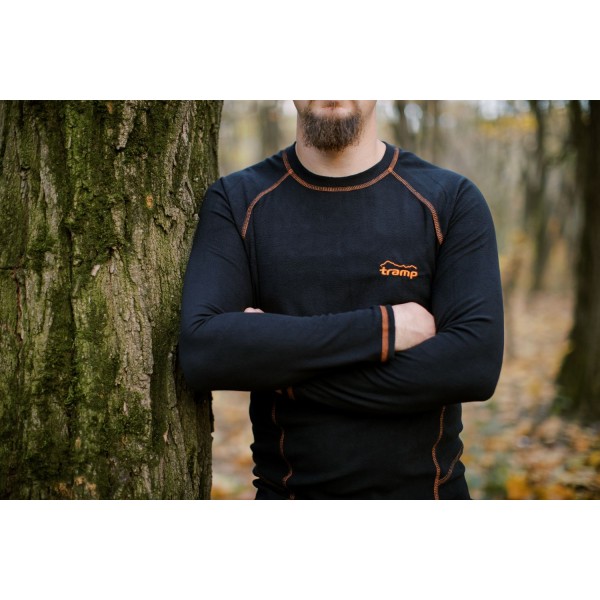Термобілизна флісова Tramp Microfleece, комплект, чорний, S