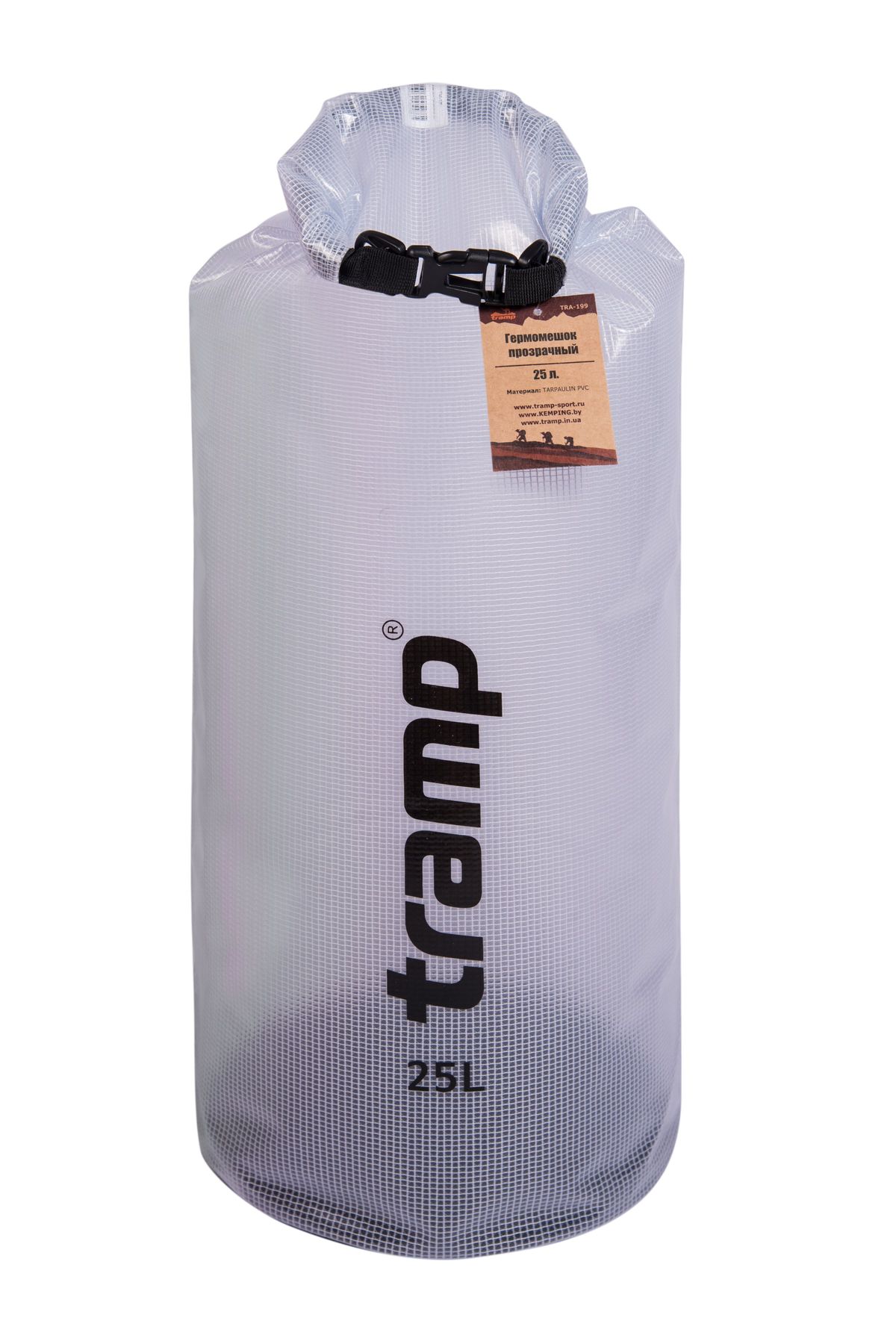 Гермомішок прозорий Tramp PVC Coated Tarpaulin 25 л TRA-199