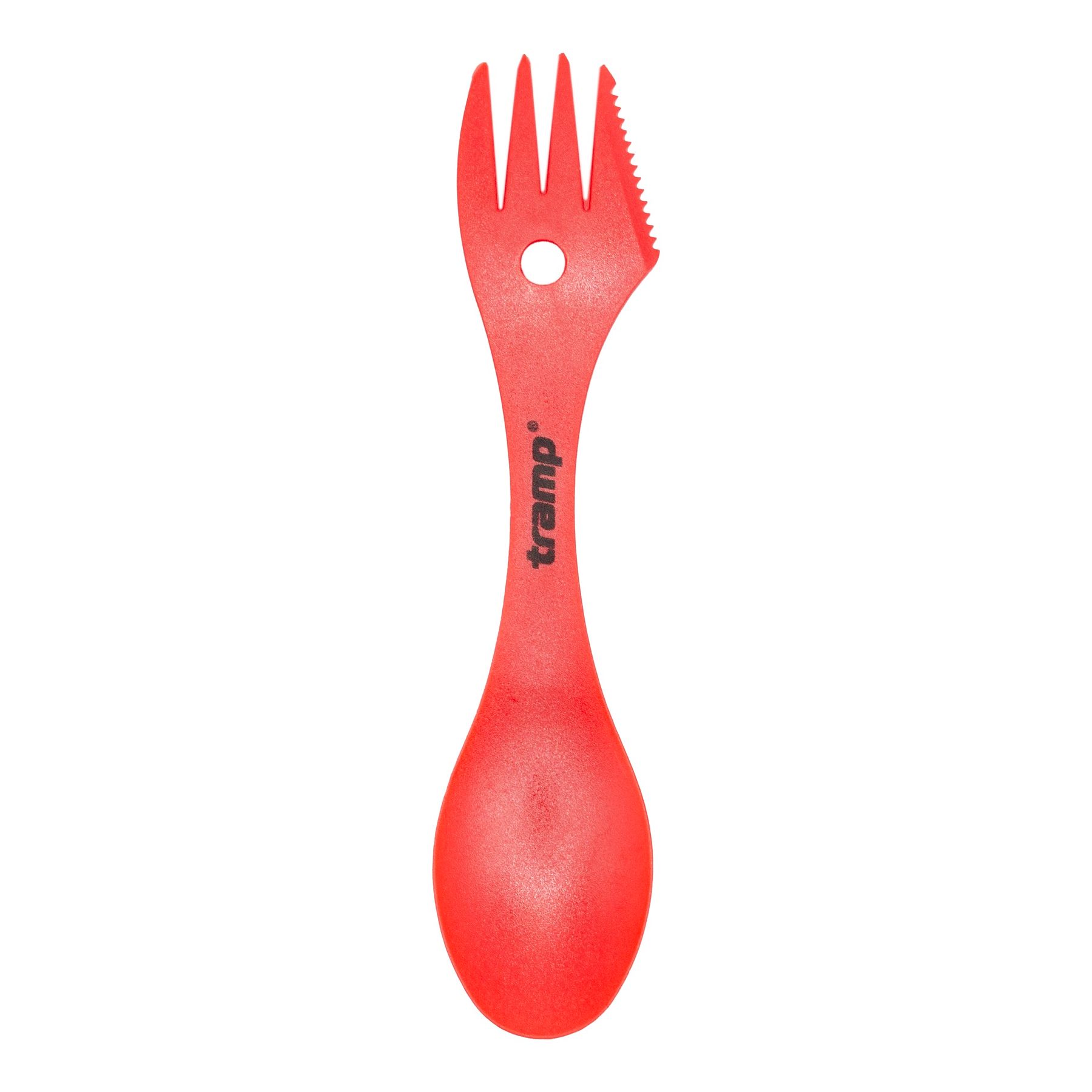Ложка-виделка пластикова Tramp червона TRC-069-red