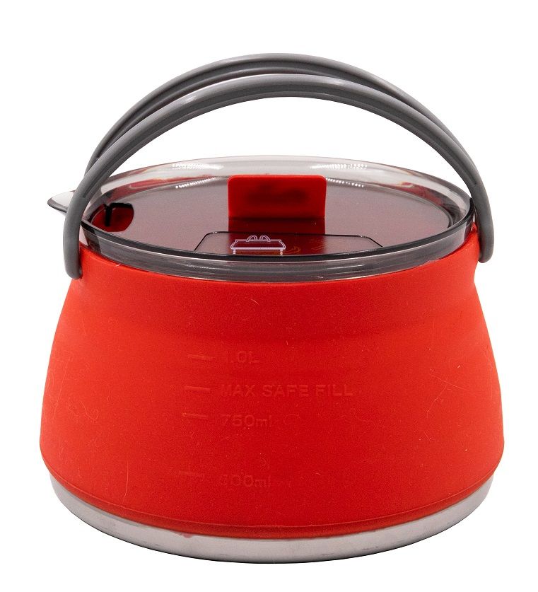 Чайник Tramp силіконовий з металевим дном 1л терракот TRC-125