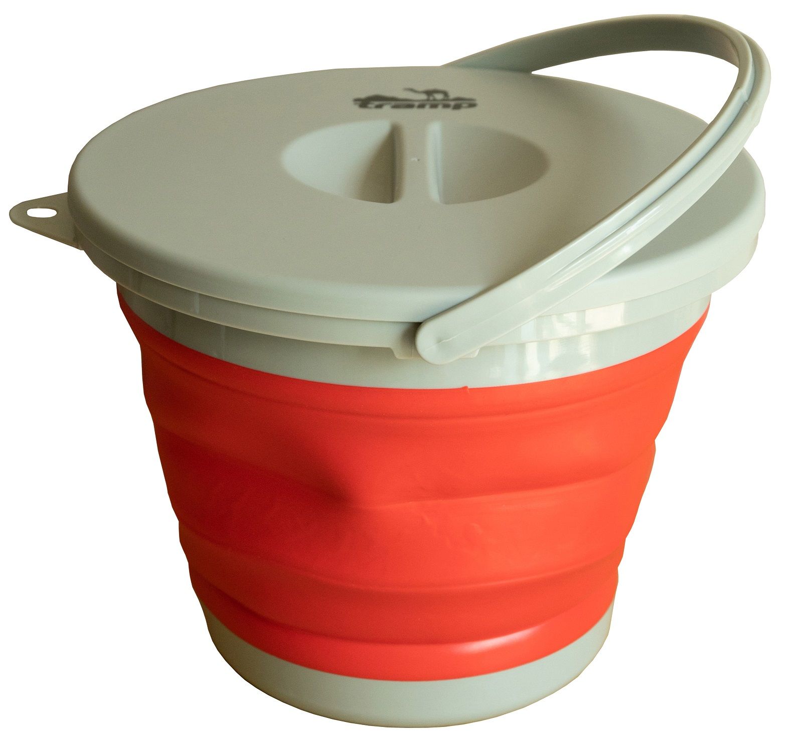 Відро TRAMP складане силіконове з кришкою 5л терракотове TRC-127