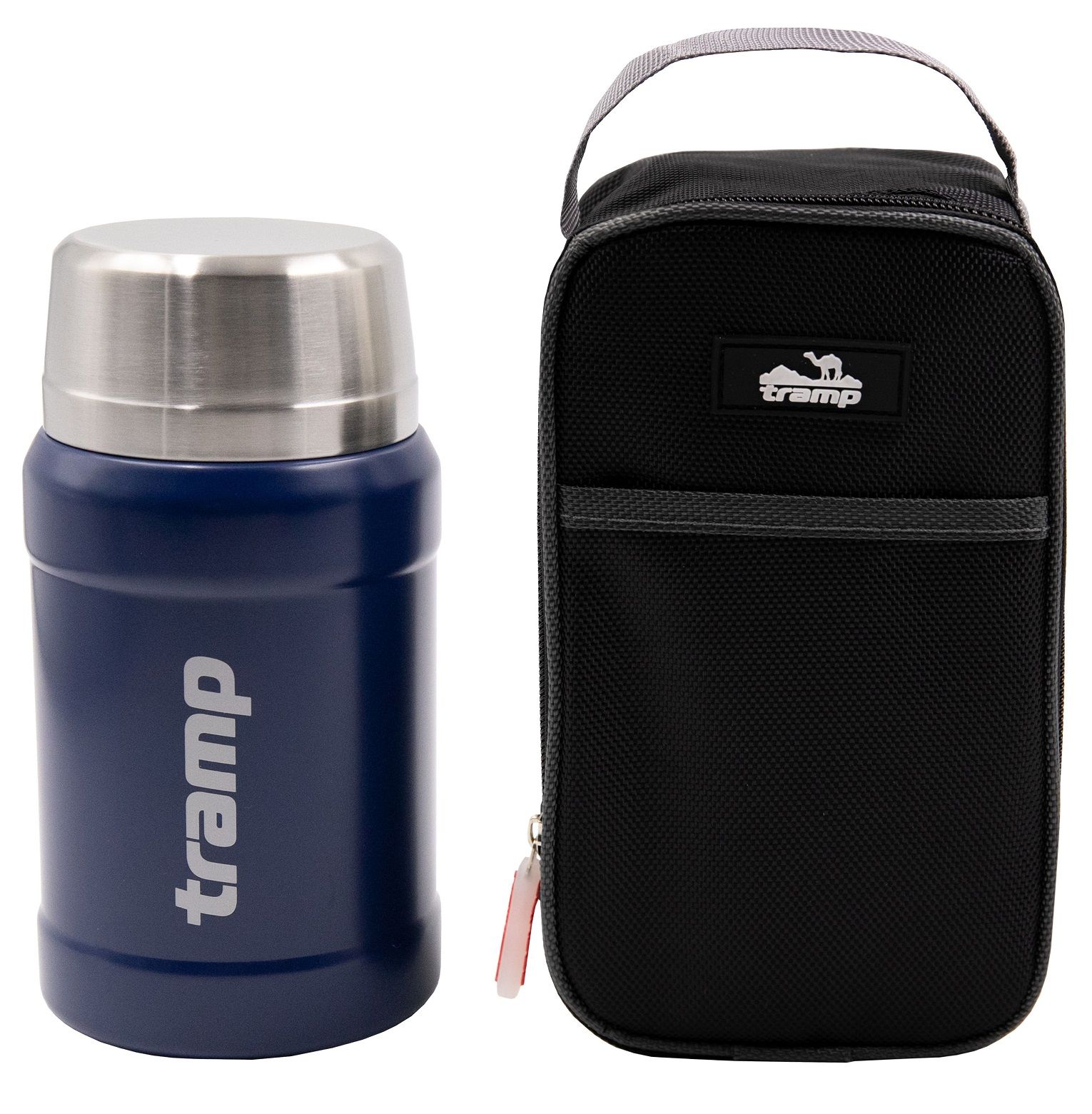 Термос TRAMP Харчовий 0,8 л в чохлі темно-синій UTRC-132-blue
