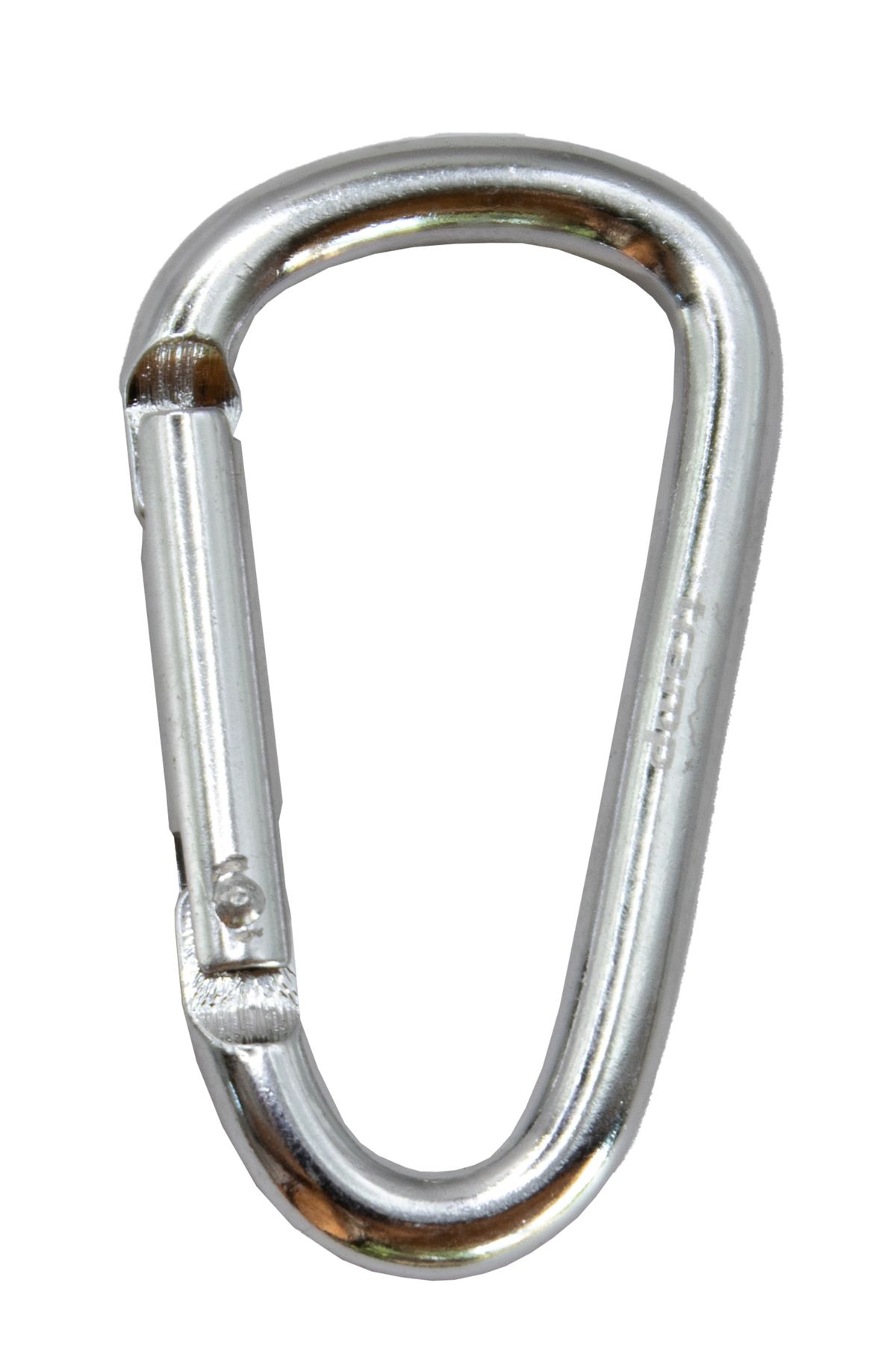 Карабін Tramp алюмінієвий, розмір 6 см, без муфти, сріблястий UTRA-300-silver