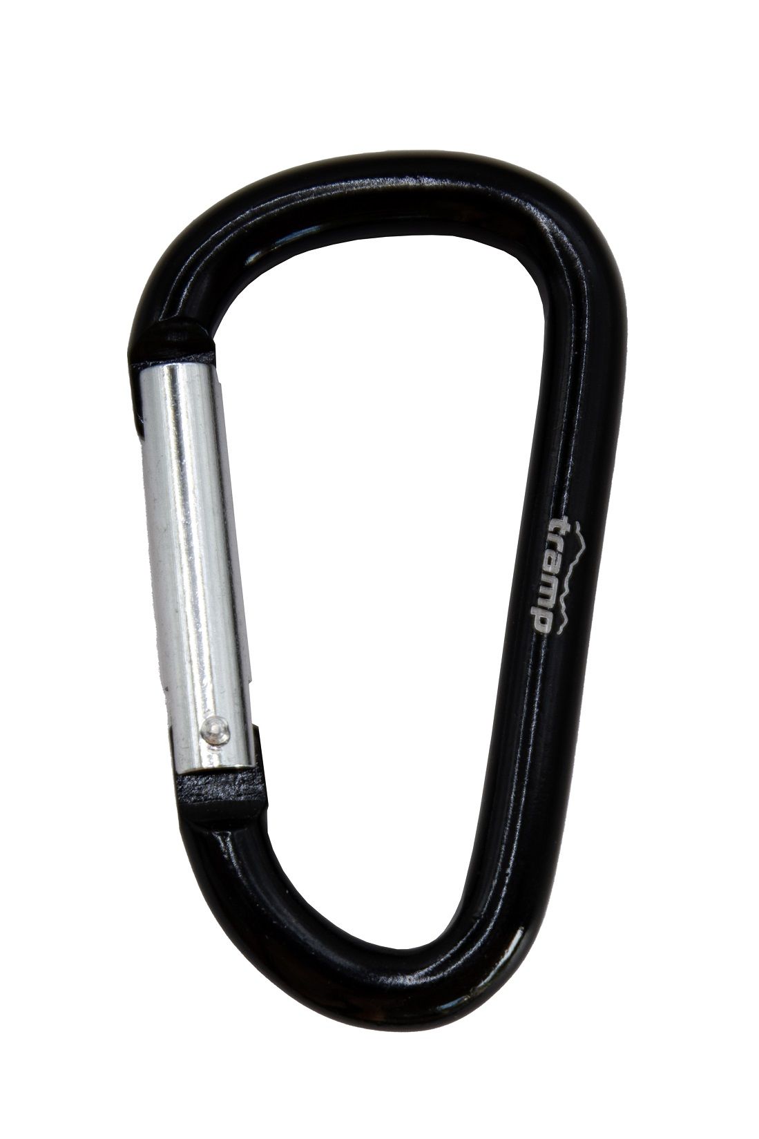 Карабін Tramp алюмінієвий, розмір 7 см, без муфти, чорний UTRA-301-black