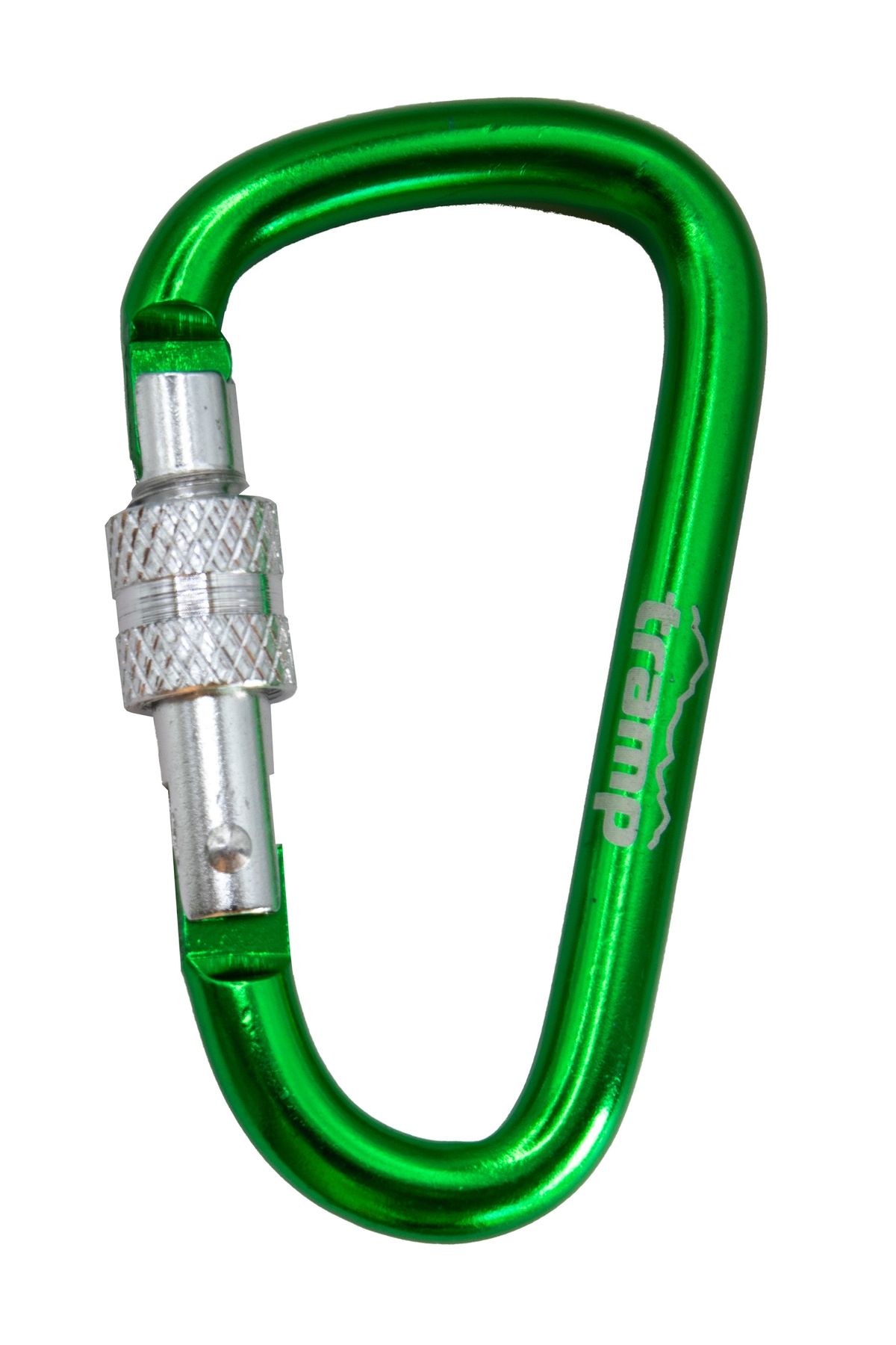 Карабін Tramp алюмінієвий, розмір 7 см, з муфтою, зелений UTRA-302-green