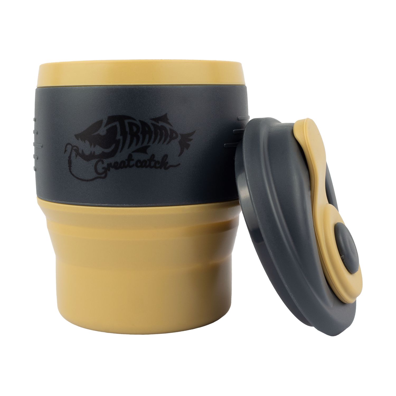 Горнятко складане силіконовеTramp з кришкою 350ml sand UTRC-082-sand	