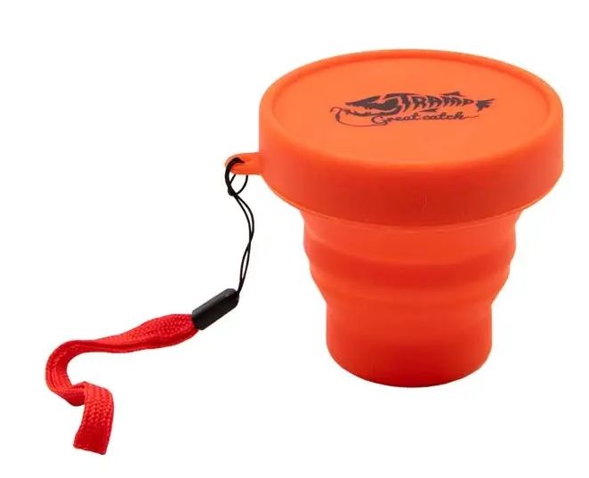 Стакан складаний силіконовий Tramp з кришкою 180ml orange UTRC-083-orange