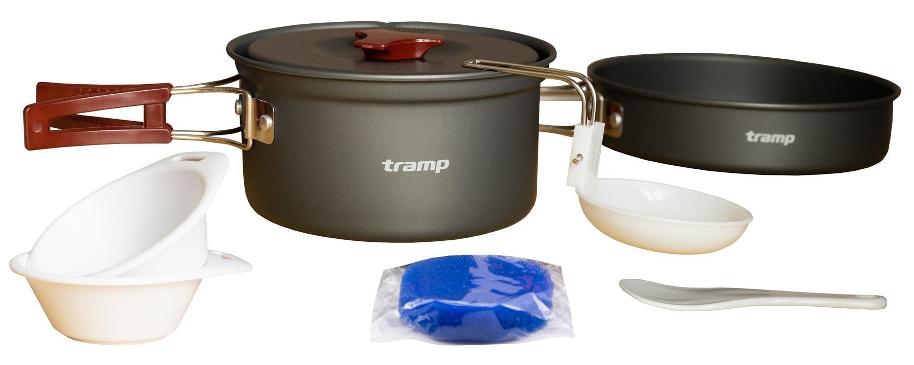 Набір посуду з анодованого алюмінію на 1-2 персони Tramp UTRC-144