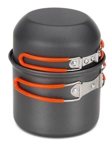 Кастрюля-кружка Tramp анодована з кришкою-сковорідкою 0,75+0,5л UTRC-145