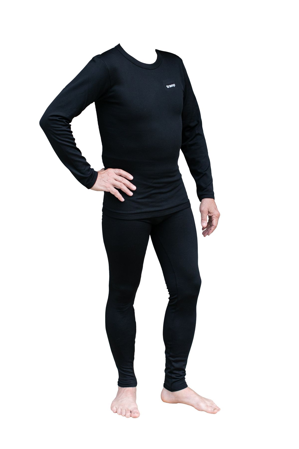 Термобілизна чоловіча Tramp Warm Soft комплект (футболка+кальсони) UTRUM-019-black-L/XL чорний